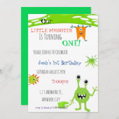 Unser kleines Monster macht eine Einladung zum Geb (Vorne/Hinten)