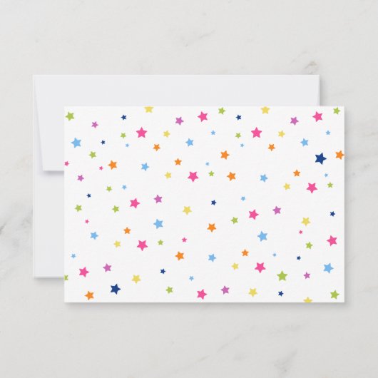 Unser kleines Monster zum Geburtstag Dankeskarte (Rückseite)