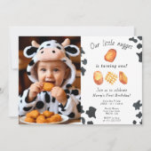 Unser kleines Nugget dreht einen Kindergeburtstag Einladung (Vorderseite)