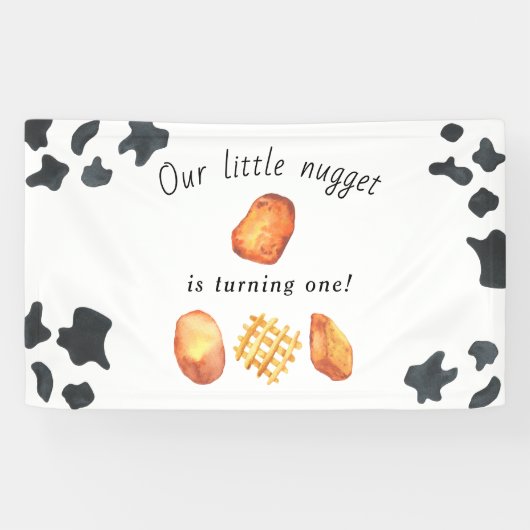 Unser kleines Nugget macht einen Kindergeburtstag Banner (Horizontal)