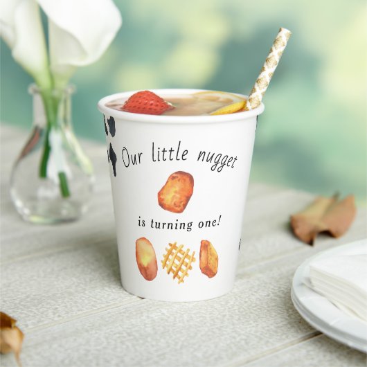 Unser kleines Nugget macht einen Kindergeburtstag Pappbecher (In Situ)