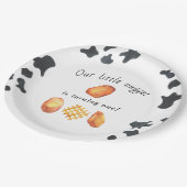 Unser kleines Nugget macht einen Kindergeburtstag Pappteller (Schrägansicht)