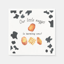 Unser kleines Nugget macht einen Kindergeburtstag Serviette