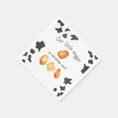 Unser kleines Nugget macht einen Kindergeburtstag Serviette (Ecke)