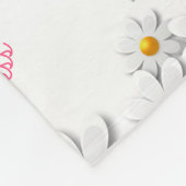 Unser kleines Prinzessenkind ist rosa gestreift Ei Fleecedecke (Ecke)