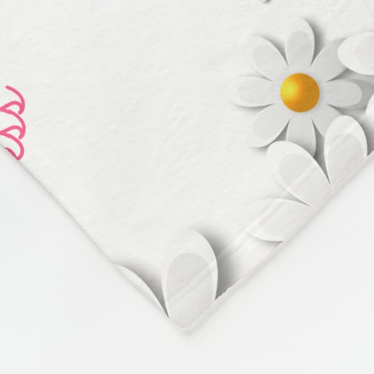 Unser kleines Prinzessenkind ist rosa gestreift Ei Fleecedecke (Ecke)