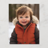 Unser kleines Pumpkin Blue Vielen Dank Postcard Postkarte (Vorderseite)