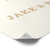 Unser kleines Pumpkin FirsBirthday Gefallen Begrüß Poster (Ecke)