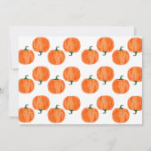 Unser kleines Pumpkin-Foto Einladung (Rückseite)