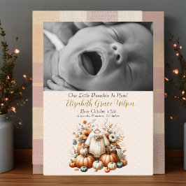 Unser kleines Pumpkin-Foto Feiertagskarte