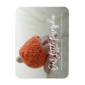 Unser kleines Pumpkin Geburtsmagnet Magnet (Vertikal)