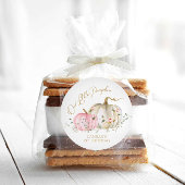 Unser kleines Pumpkin-Mädchen zum Geburtstag Runder Aufkleber