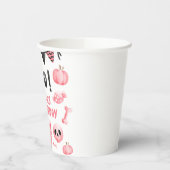 Unser kleines, rosa Mädchen Halloween zum Geburtst Pappbecher (Links)