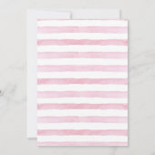 Unser kleines Schmetterling Pink Lila Mädchen Gebu Einladung (Rückseite)