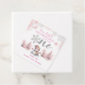 Unser kleines Schneeflocken Girl Pink Silver 1. Ge Geschenkanhänger (Beispiel)