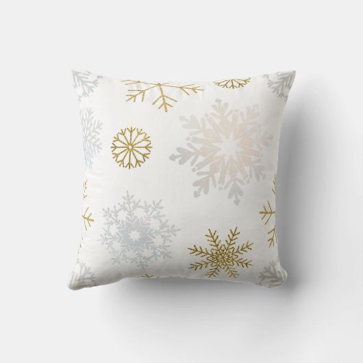 Unser kleines Snowflake Baby Foto Kissen (Rückseite)