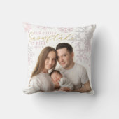 Unser kleines Snowflake Baby Keepake Kissen (Vorderseite)