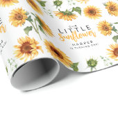 Unser kleines Sonnenblumenpapier Geschenkpapier (Rolleneckpunkt)