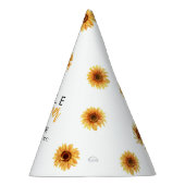 Unser kleines Sonnenblumenpapier Partyhütchen (Rechts)