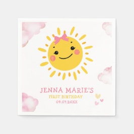 UNSER KLEINES SONNENSCHEIN MACHT EINEN. SERVIETTE