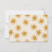 Unser kleines Sonnenscheinkind zum Geburtstag Dankeskarte (Rückseite)