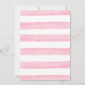 Unser kleines Sonnenscheinmädchen Pink Bow erster  Einladung (Rückseite)