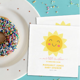 Unser kleines Sonnenscheinpapier mit Sonnendusche Serviette