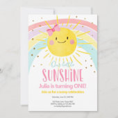 Unser kleines Sonnenschienenkrübchen zum ersten Ge Einladung (Vorderseite)