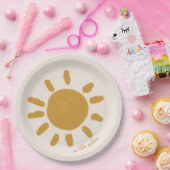 Unser kleines "Sunshine Boy Girl Birthday" Pappteller (Party)