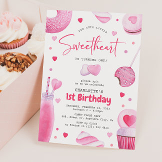 Unser kleines Süße 1. Geburtstag Einladung