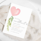 Unser kleines Süße | Valentinsche Kinderdusche Einladung