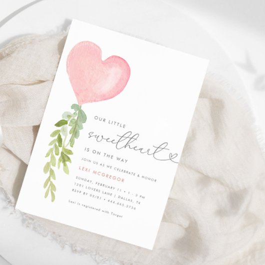 Unser kleines Süße | Valentinsche Kinderdusche Einladung