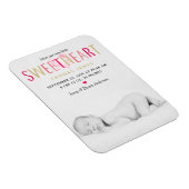 Unser kleines Sweetheart-Foto kündigt Geburt an Magnet (Rechte Seite)