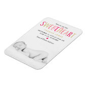 Unser kleines Sweetheart-Foto kündigt Geburt an Magnet (Linke Seite)