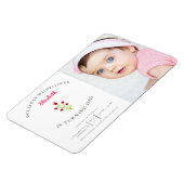 Unser kleines Wildblume 1. Geburtstag Blumenkohl F Magnet (Linke Seite)