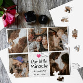 Unser kleines Wunder Baby Foto Collage Keepake Puzzle