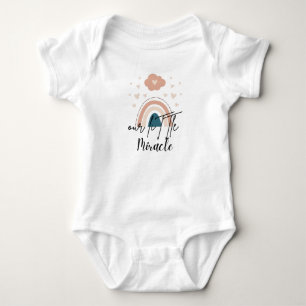 Unser kleines Wunder Boho Wasserfarbe Rainbow Baby Strampler