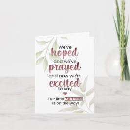 Unser kleines Wunder ist unterwegs Karte