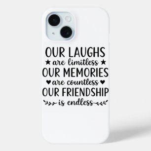 Unser Lachen ist grenzenlos Freundschaftszitat  Case-Mate iPhone Hülle