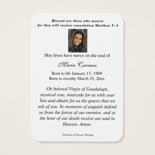 UNSER LADY GUADALUPE (Rückseite)