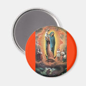UNSER LADY GUADALUPE JUNGFRAU TRADITIONELLE KATHOL MAGNET (Vorderseite/Rückseite)