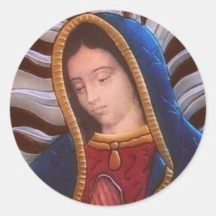 UNSER LADY GUADALUPE RUNDER AUFKLEBER