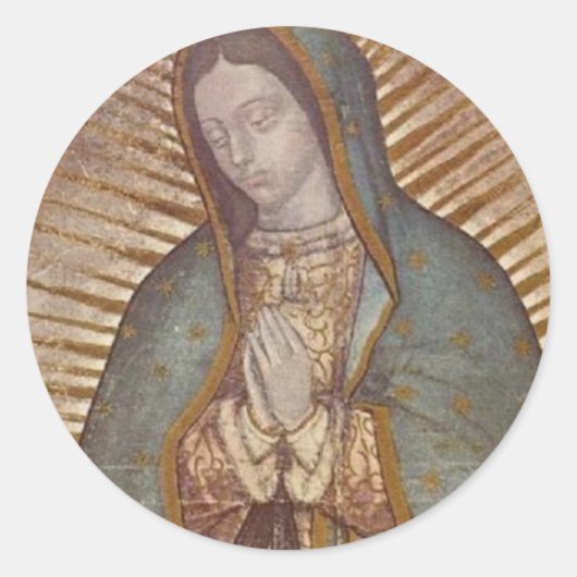 UNSER LADY GUADALUPE RUNDER AUFKLEBER (Vorderseite)