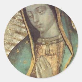 UNSER LADY GUADALUPE RUNDER AUFKLEBER