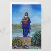 UNSER LADY OF LIGHT Madonna of Immaculate Concepti Briefpapier (Vorne/Hinten)