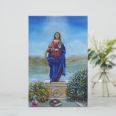 UNSER LADY OF LIGHT Madonna of Immaculate Concepti Briefpapier (Stehend Vorderseite)