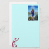 UNSER LADY OF LIGHT Madonna of Immaculate Concepti Briefpapier (Vorne/Hinten)