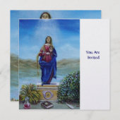 UNSER LADY OF LIGHT Madonna of Immaculate Concepti Einladung (Vorne/Hinten)