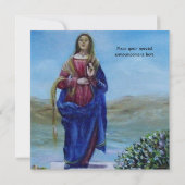 UNSER LADY OF LIGHT Madonna of Immaculate Concepti Einladung (Rückseite)