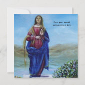 UNSER LADY OF LIGHT Madonna of Immaculate Concepti Einladung (Rückseite)